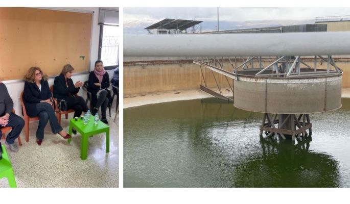 وزيرة البيئة جالت مع وفد اليونيسف في محطة تكرير إيعات: لضرورة إيجاد حل مستدام للمياه الآسنة