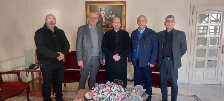 رئيس بلدية زحلة- المعلقة زار مع أعضاء من لائحته المطرانين معوض وسفر