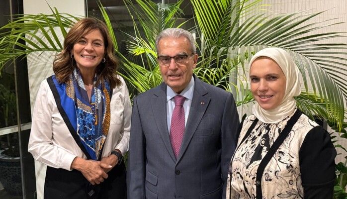 وديع الخازن التقى وزيرة الشؤون الإجتماعية والعمل السورية في دارته وبحثا في زيارة سلام إلى دمشق