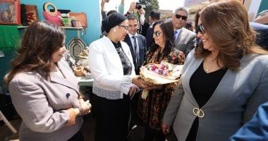 أمل عمار تشارك فى افتتاح معرض ديارنا للحرف اليدوية والتراثية بالمتحف الزراعى بالدقى