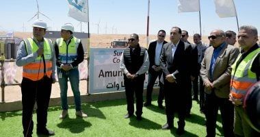 رئيس الوزراء يتفقد محطة أمونت لطاقة الرياح باستثمارات 700 مليون دولار