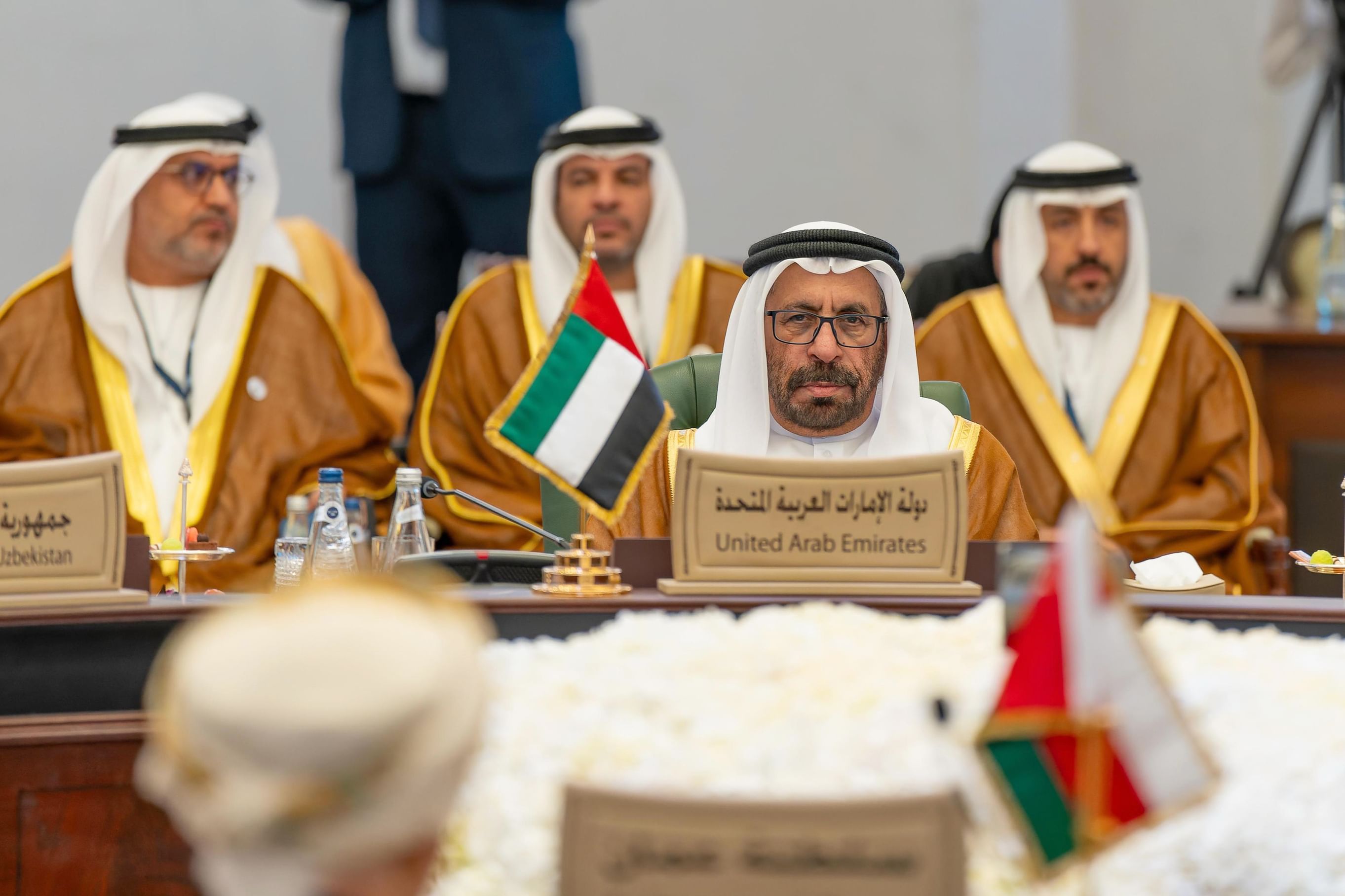 الامارات | المرر يترأس وفد الإمارات في الاجتماع الوزاري للحوار الاستراتيجي بين مجلس التعاون ودول آسيا الوسطى