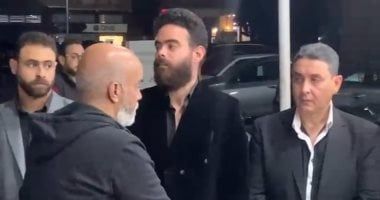 سليمان عيد وسيد فؤاد ومحسن أحمد في عزاء المنتج الفني صلاح حسن