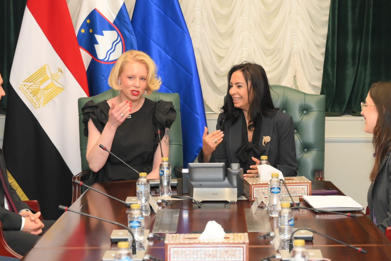 وزيرة التضامن تستقبل رئيسة الجمعية الوطنية السلوفينية