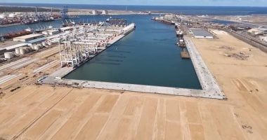 وزارة النقل تكشف نسب تنفيذ محطة حاويات تحيا مصر 1 فى ميناء دمياط.. صور