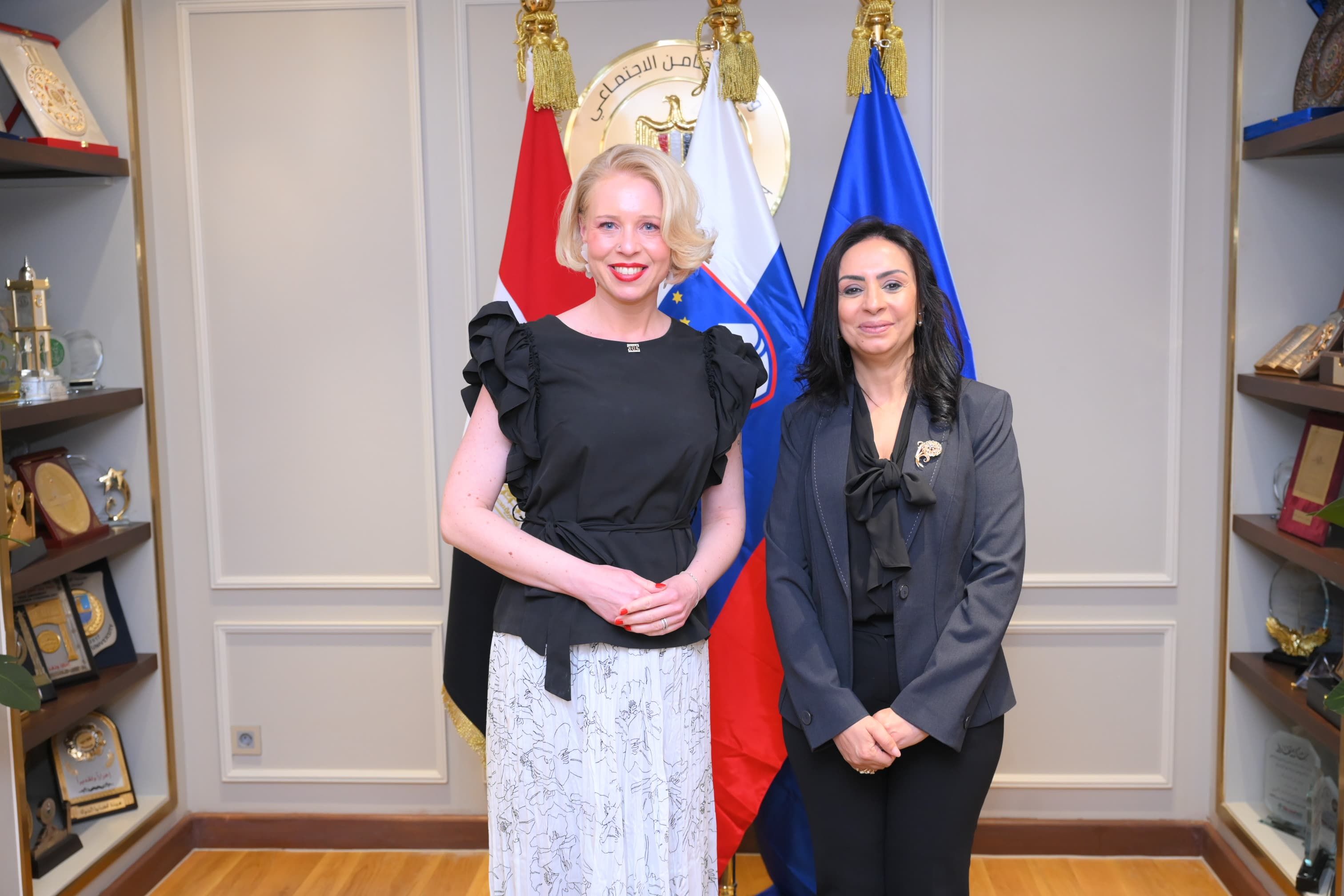 وزيرة التضامن تستقبل رئيسة الجمعية الوطنية السلوفينية