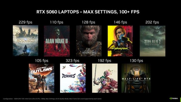تكنولوجيا: الإعلان رسميًا عن معالج GeForce RTX 5060 للابتوب بذاكرة 8 GB GDDR7 وقدرة قصوى 100 واط