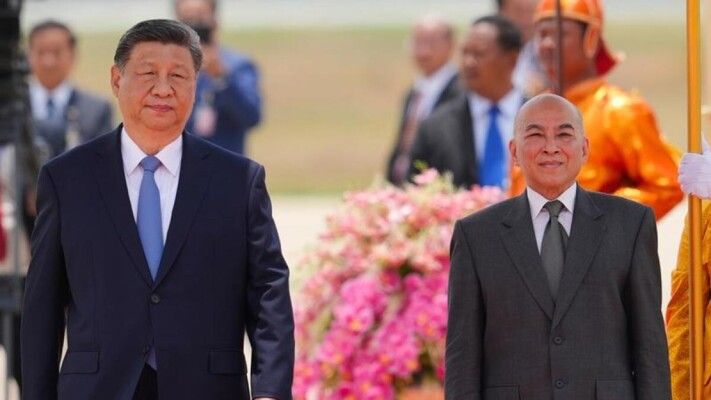 الرئيس الصيني وصل إلى كمبوديا في زيارة دولة