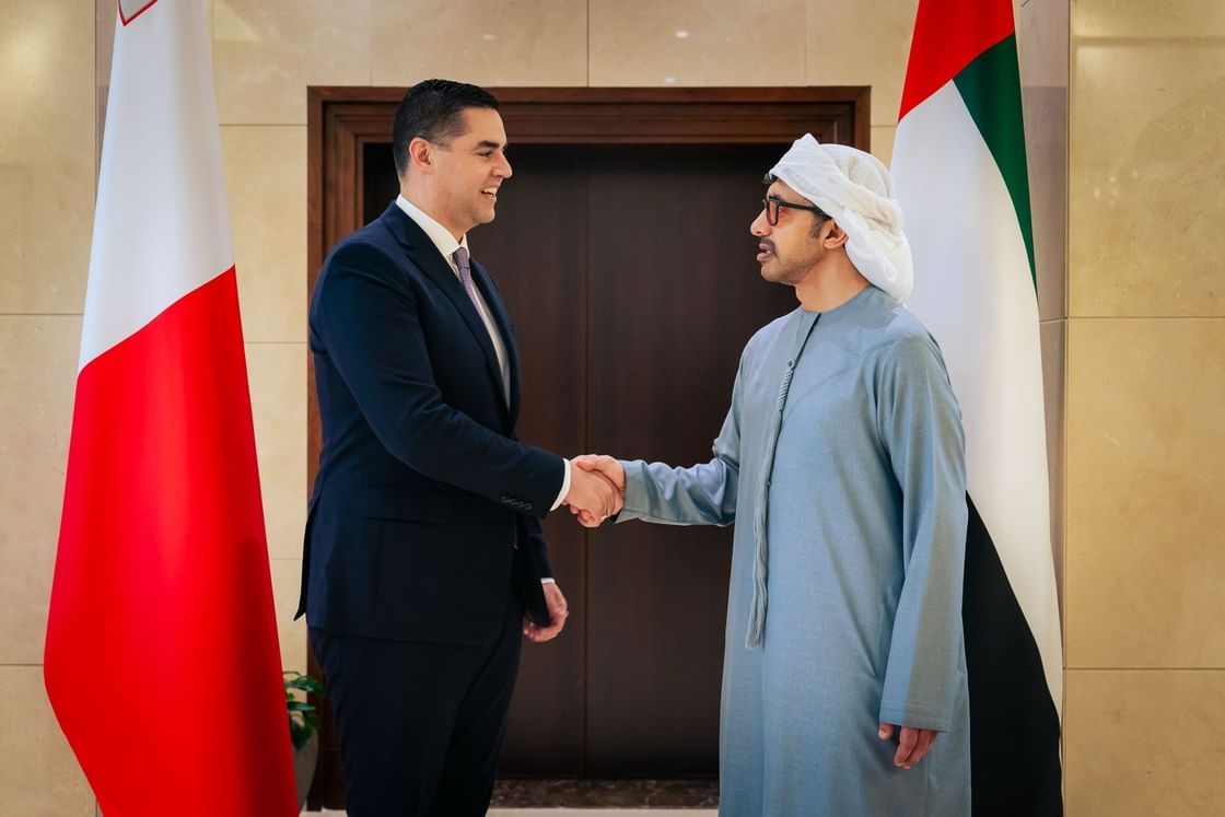 الامارات | عبدالله بن زايد يستقبل نائب رئيس الوزراء وزير الخارجية والسياحة في مالطا
