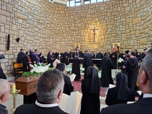 الأب عازار في تشييع الأباتي أنطوان ضو: رهبانيتنا الأنطونية تودع من كرّس حياته لخدمة الله والإنسان