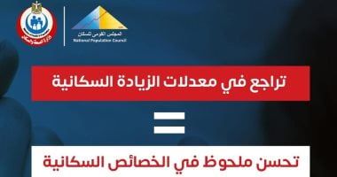 وزارة الصحة: تسجيل أقل معدل نمو سكانى خلال الربع الأول من 2025