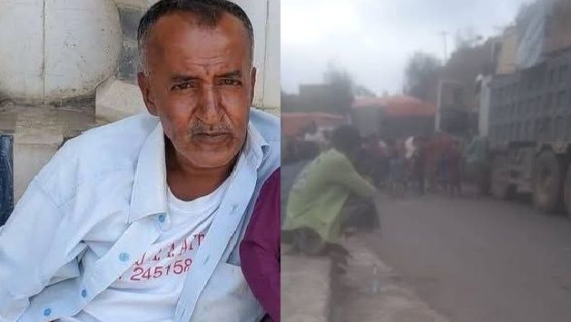 وفاة سائق داخل شاحنته في طريق بديل يربط تعز بلحج