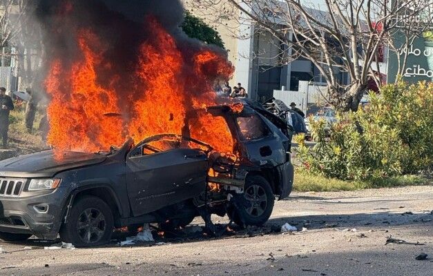 وزارة الصحة: شهيد نتيجة الغارة الإسرائيلية على سيارة على طريق صيدا- الغازية