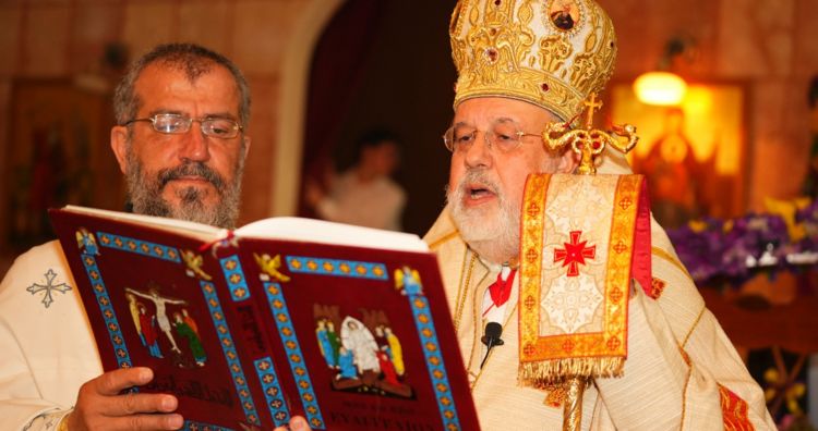 المتروبوليت الحداد ترأس رتبة دفن المصلوب في كاتدرائية القديس بطرس في مرجعيون
