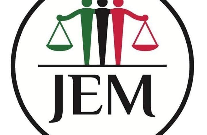 حركة العدل والمساواة: نطالب المجلس بتصنيف ميليشيا الدعم السريع “منظمة إرهابية