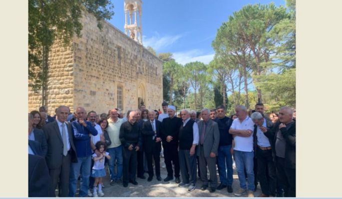 قداديس احتفالية في الشوف واحياء تقاليد العيد بلقاء درزي مسيحي جامع في بطمة