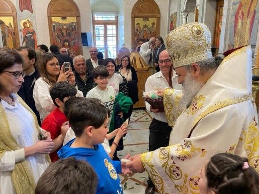 المتروبوليت الصوري ترأس رتبة الهجمة وقداس عيد الفصح في كاتدرائية القديس نيقولاوس - زحلة