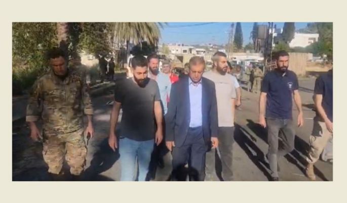 قبيسي تفقد مكان العدوان الاسرائيلي على الجيش: اسرائيل لن تغير هويتها العدوانية