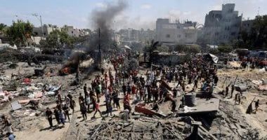 استشهاد 12 فلسطينيا فى قصف إسرائيلى على خان يونس وغزة