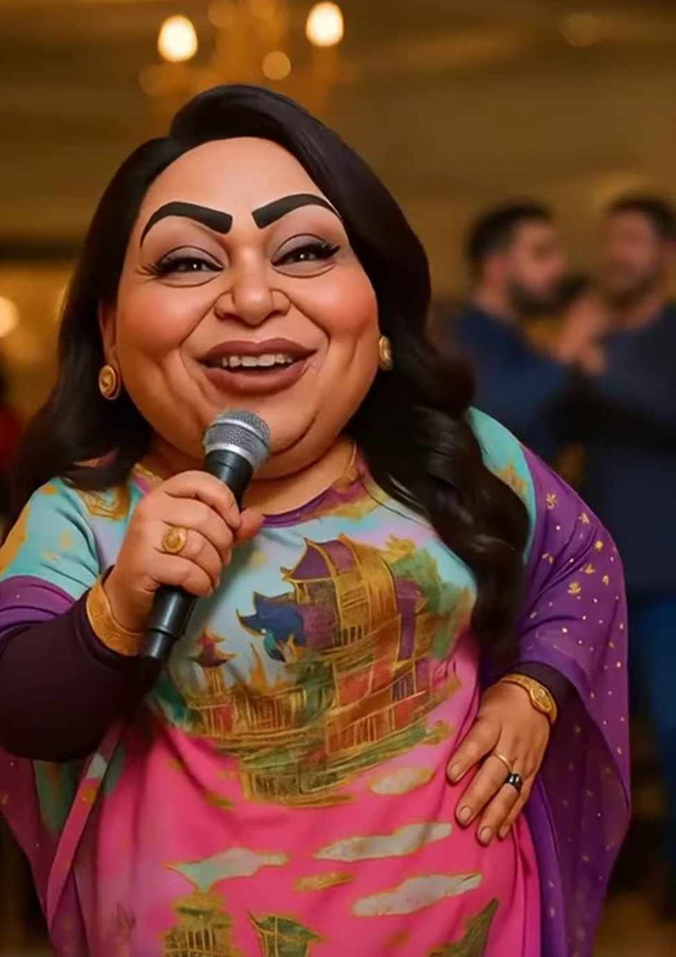 بالصورة والفيديو.. ساخرون يخضعون الفنانة هدى عربي لتجربة الذكاء الإصطناعي.. شاهد كيف تحول شكلها عندما رددت أغنية الشهيرة (ما بعجبني زول)