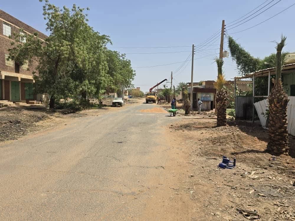 شاهد بالصور.. مدينة بحري تشهد عملية زراعة النخيل بالشوارع العامة وسط سعادة الأهالي والسكان يعودون إليها بعد نزوح طويل