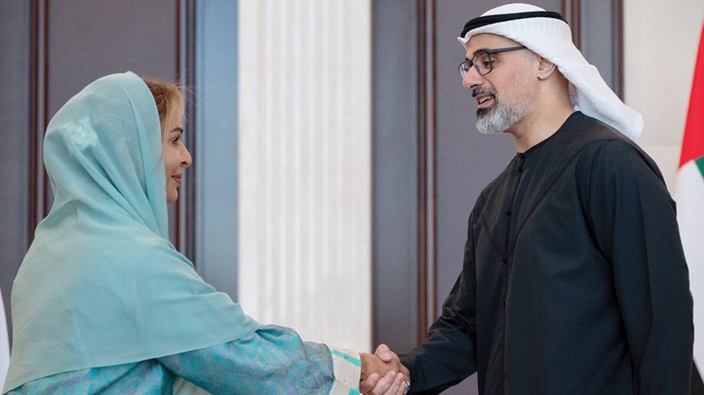 خالد بن محمد بن زايد يستقبل وفداً من مجلس الشركات العائلية الخليجية