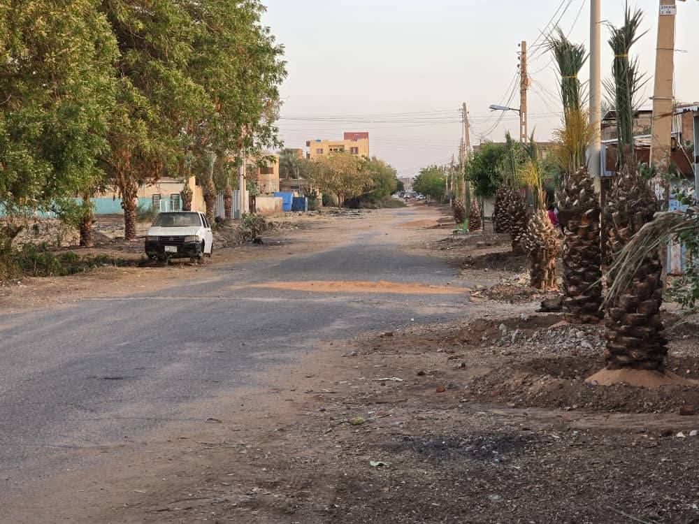 شاهد بالصور.. مدينة بحري تشهد عملية زراعة النخيل بالشوارع العامة وسط سعادة الأهالي والسكان يعودون إليها بعد نزوح طويل