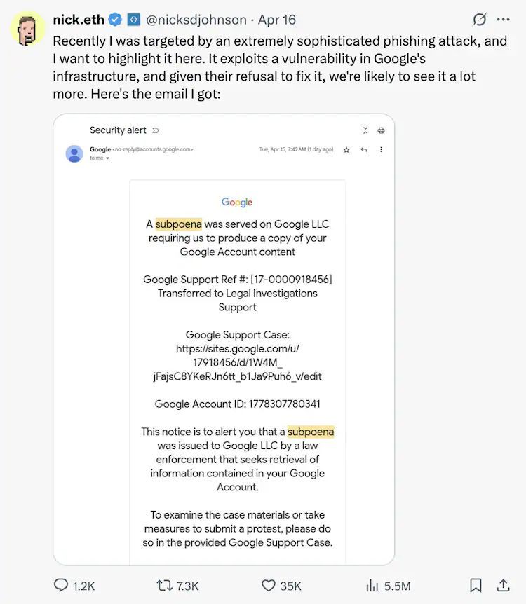 تكنولوجيا: كيف تحمى نفسك من رسائل Gmail المزيفة.. هذا البريد من Google عملية احتيال