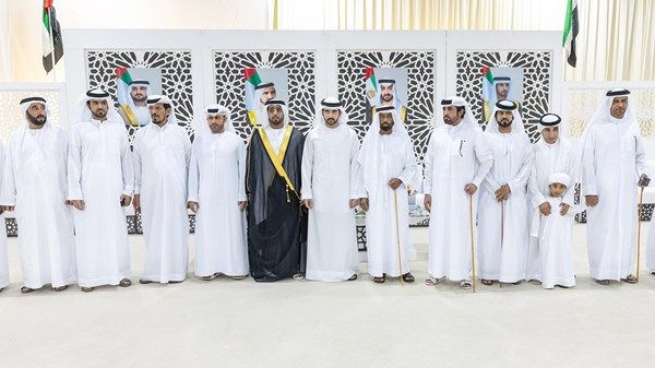 حمدان بن محمد يحضر أفراح الكتبي
