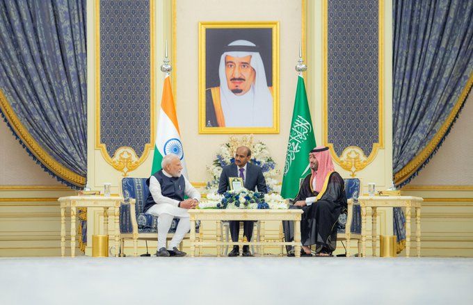 السعودية | المملكة والهند ترحبان في بيان مشترك بتوسيع مجلس الشراكة الإستراتيجية السعودي الهندي ويتفقان على أهمية تعزيز التعاون والتنسيق بينهما في المنظمات والمحافل الدولية