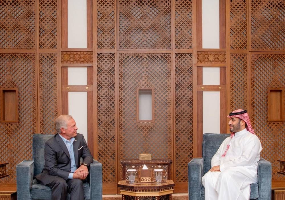 ولي العهد⁩ يستقبل ملك الأردن