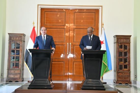 الرئيس السيسي يعود إلى أرض الوطن بعد زيارته لجمهورية جيبوتى الشقيقة