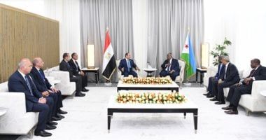 الرئيس السيسي ونظيره الجيبوتى يؤكدان رفضهما تهديد أمن الملاحة بالبحر الأحمر