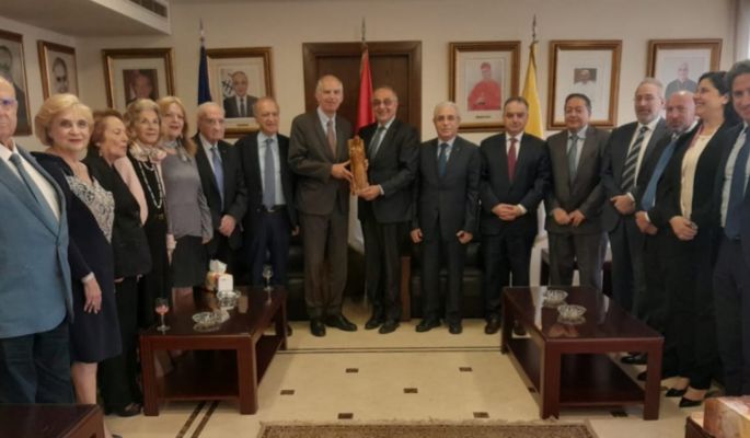 متى أطلع ماغرو على تاريخ المجلس العام الماروني ونشاطاته وأكدا على عمق العلاقات التاريخية بين الشعبين اللبناني والفرنسي