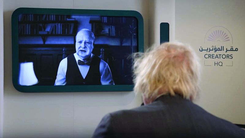 الامارات | حوار بين بوريس جونسون و«تشرشل الافتراضي»