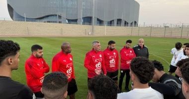 منتخب الشباب يواصل تدريباته فى معسكر العاصمة ونبيه يدرس جنوب أفريقيا بالفيديو