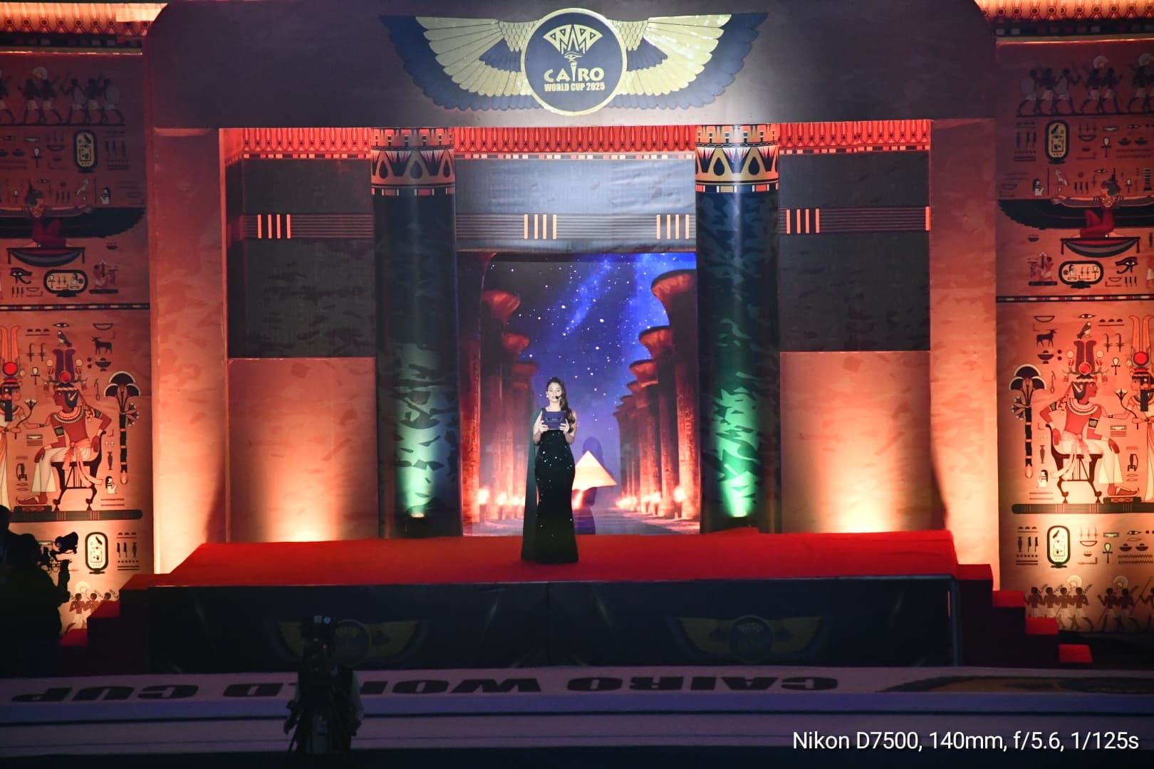 افتتاح مبهر لبطولة كأس العالم للجمباز الفني بحضور وزير الرياضة .. صور