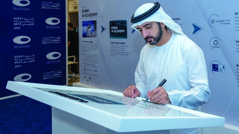 الامارات | حمدان بن محمد: دبي ستكون وجهة صناع مستقبل الذكاء الاصطناعي