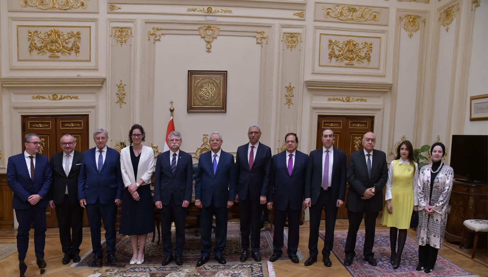 رئيس مجلس النواب يستقبل رئيس برلمان المجر