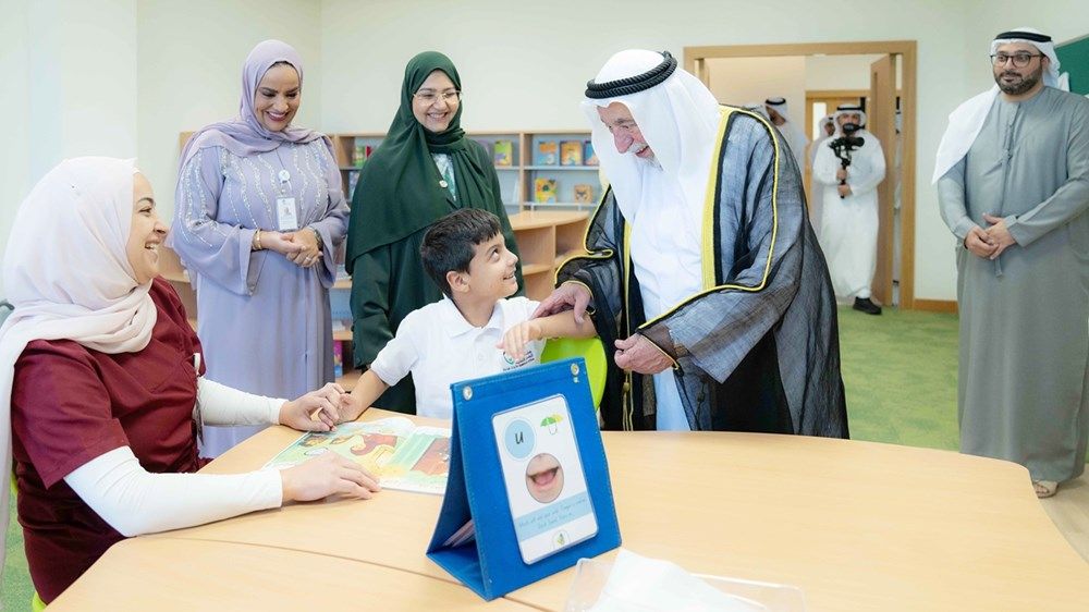 سلطان القاسمي يفتتح المباني الجديدة لمدينة الشارقة للخدمات الإنسانية في منطقة براشي