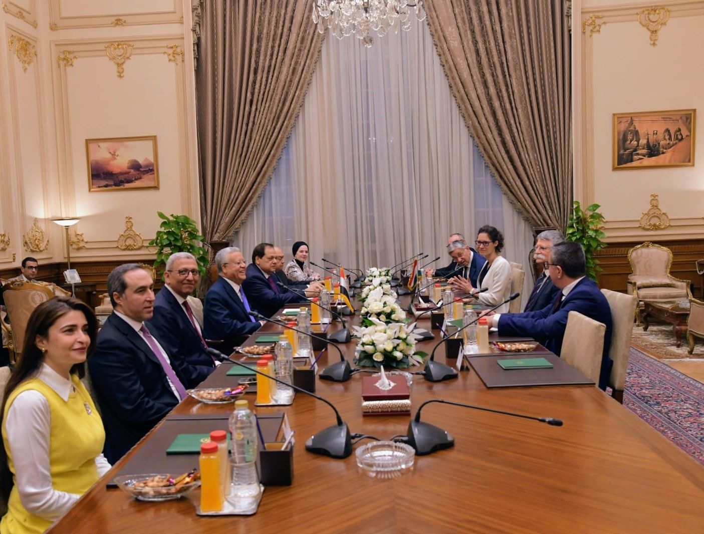 رئيس مجلس النواب يستقبل رئيس برلمان المجر