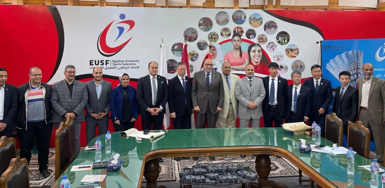 الاتحاد الرياضى للجامعات يستقبل وفداً صينياً رفيع المستوى