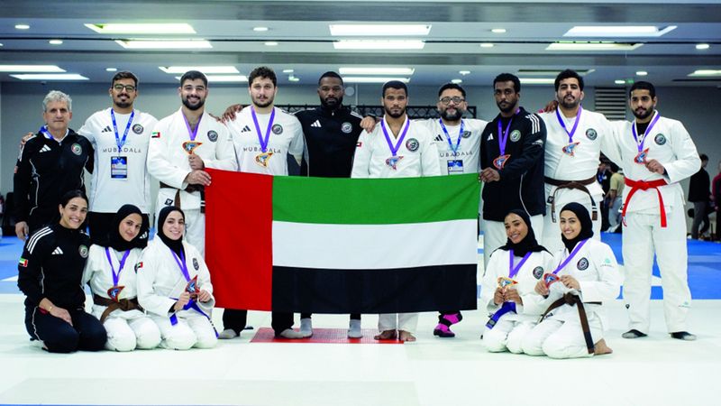 الامارات | 16 ميدالية تلمع على صدور أبطال الجوجيتسو في باريس