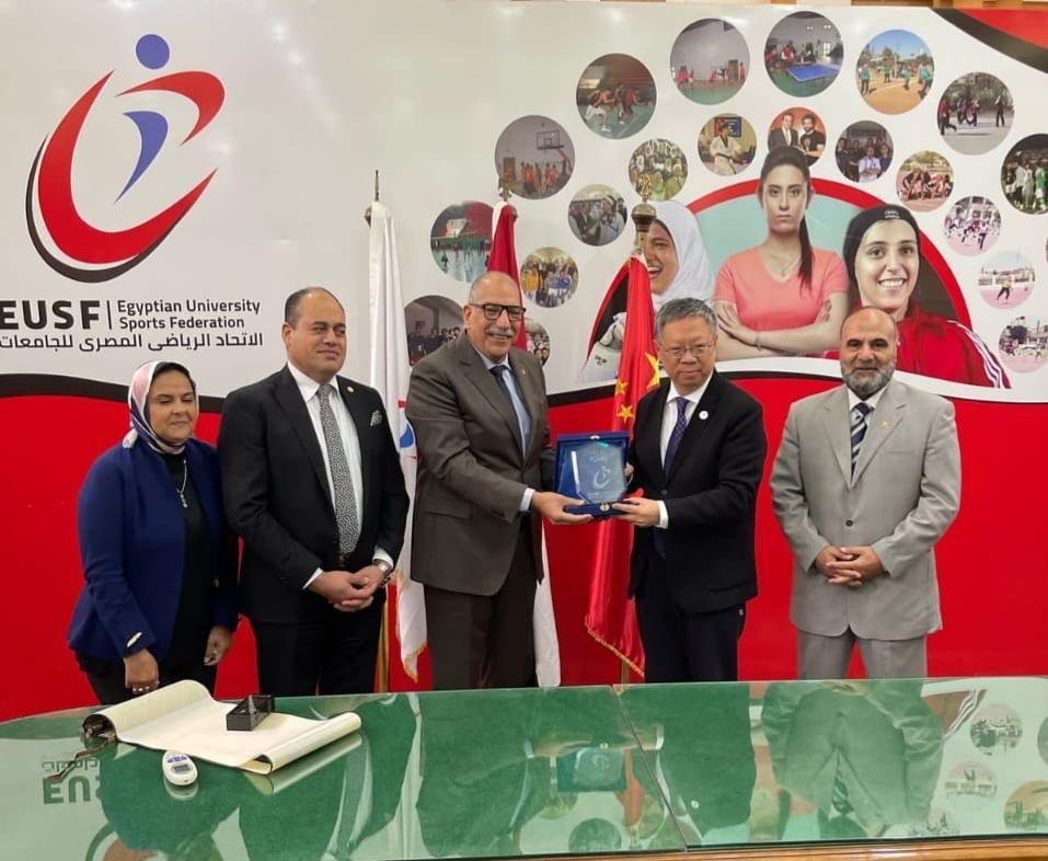 الاتحاد الرياضى للجامعات يستقبل وفداً صينياً رفيع المستوى