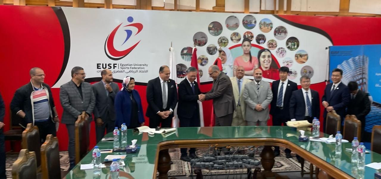 الاتحاد الرياضى للجامعات يستقبل وفداً صينياً رفيع المستوى
