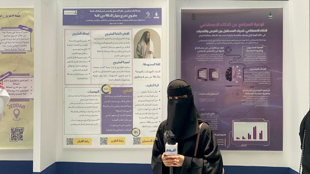 فيديو| من الذكاء الاصطناعي إلى الحج.. مشاريع تخرج طلاب إعلام ”المؤسس“