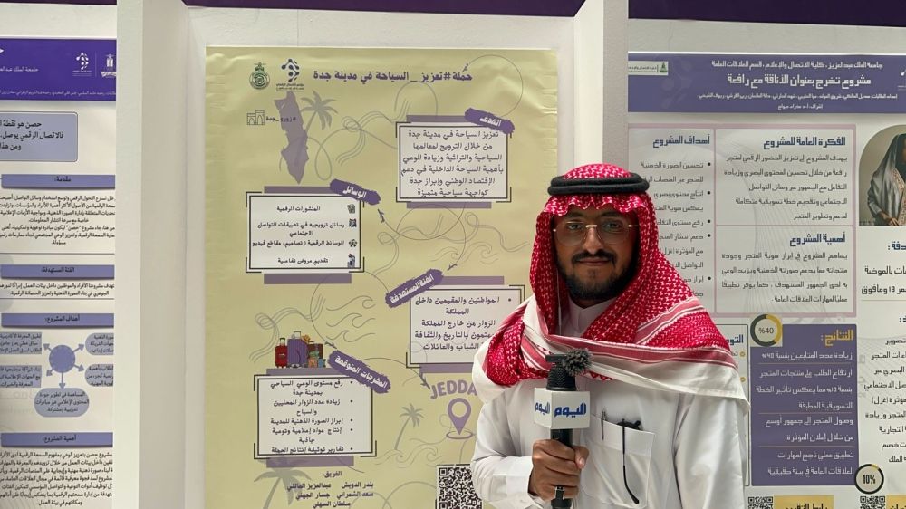 فيديو| من الذكاء الاصطناعي إلى الحج.. مشاريع تخرج طلاب إعلام ”المؤسس“