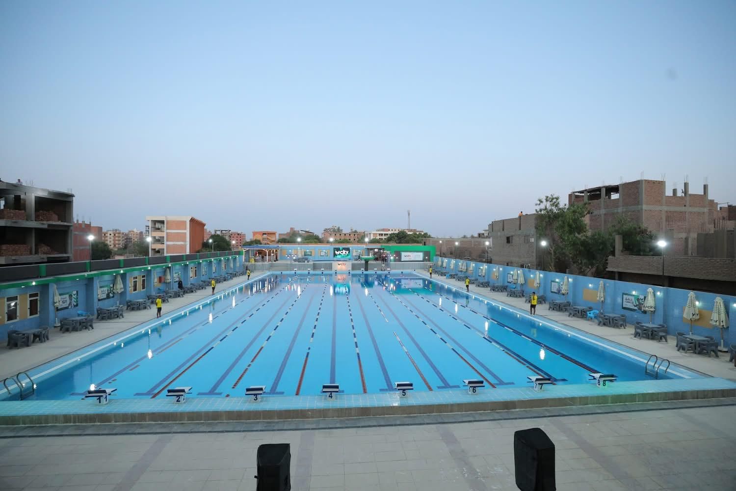 افتتاح حمام السباحة الأولمبي بسيتي كلوب الأقصر بحضور المحافظ وقيادات الرياضة