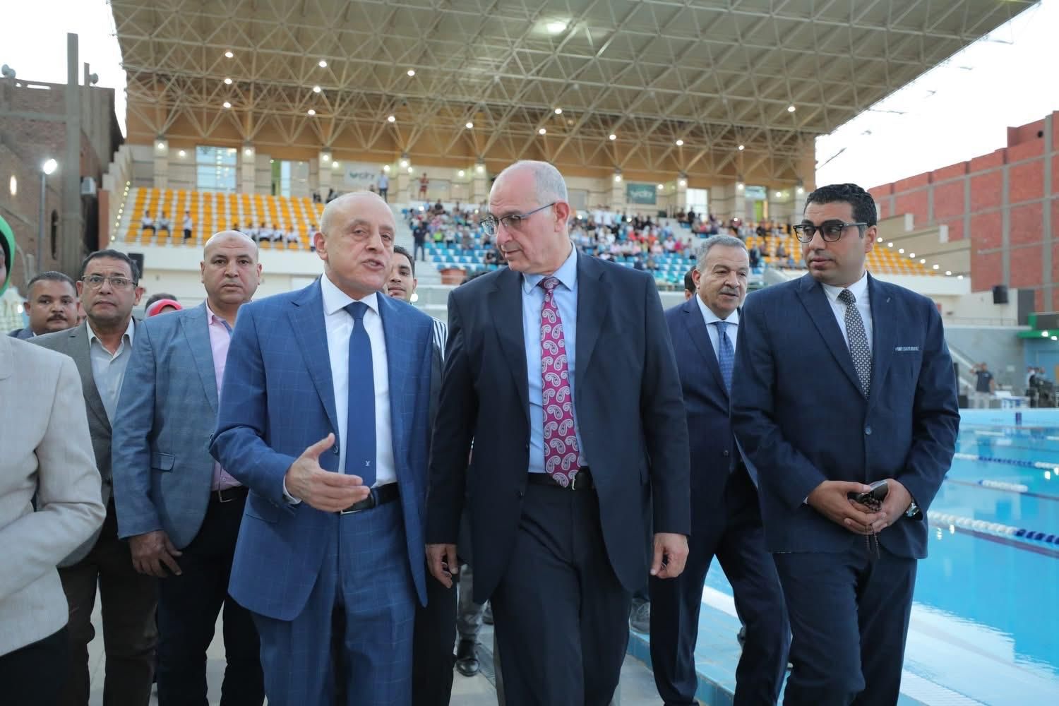 افتتاح حمام السباحة الأولمبي بسيتي كلوب الأقصر بحضور المحافظ وقيادات الرياضة