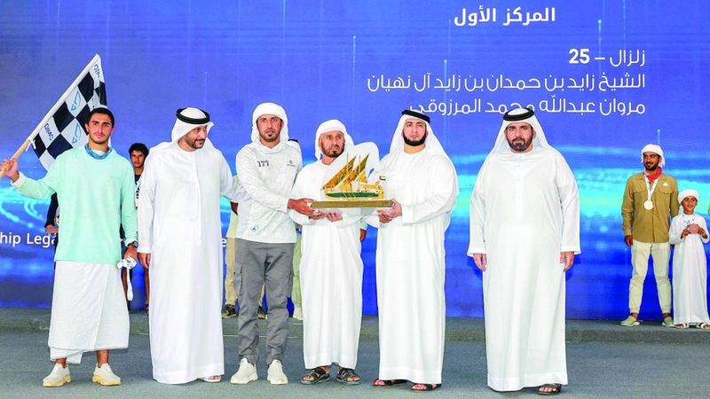 الامارات | راشد بن حمدان يتوج «زلزال 25» بطلاً لسباق القفال 34